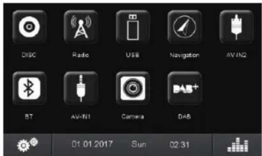 BLAUPUNKT Hannover 570 DAB - Main menu - 1