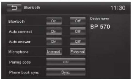 BLAUPUNKT Hannover 570 DAB - Bluetooth settings - 1
