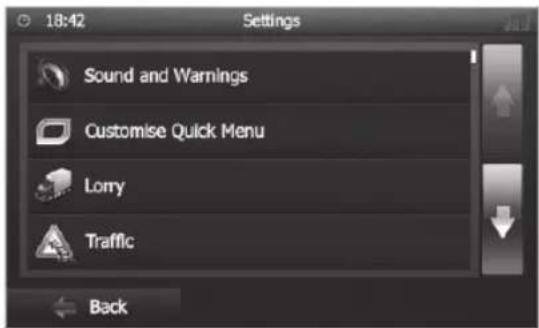 BLAUPUNKT Hannover 570 DAB - Adjusting route options before the route guidance - 2