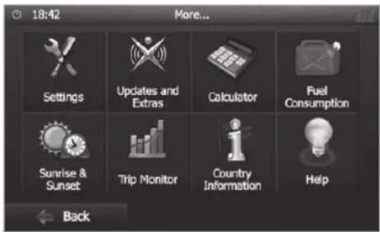 BLAUPUNKT Hannover 570 DAB - Adjusting route options before the route guidance - 1