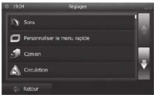 BLAUPUNKT Hannover 570 DAB - Adaptation des options d'itinéraire avant le guidage vers la destination - 2