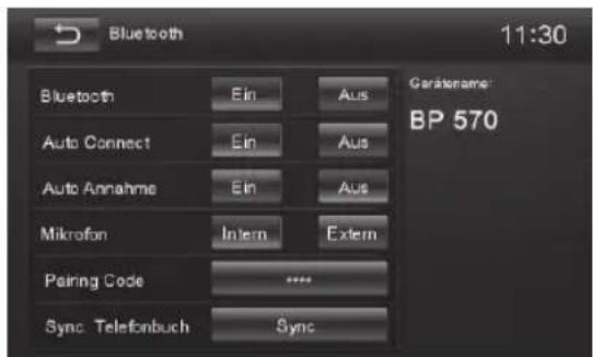 BLAUPUNKT Hannover 570 DAB - Bluetooth-Einstellungen - 1
