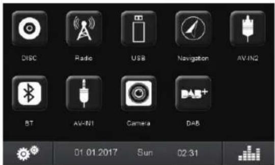 BLAUPUNKT Hannover 570 DAB - Menu principal - 1