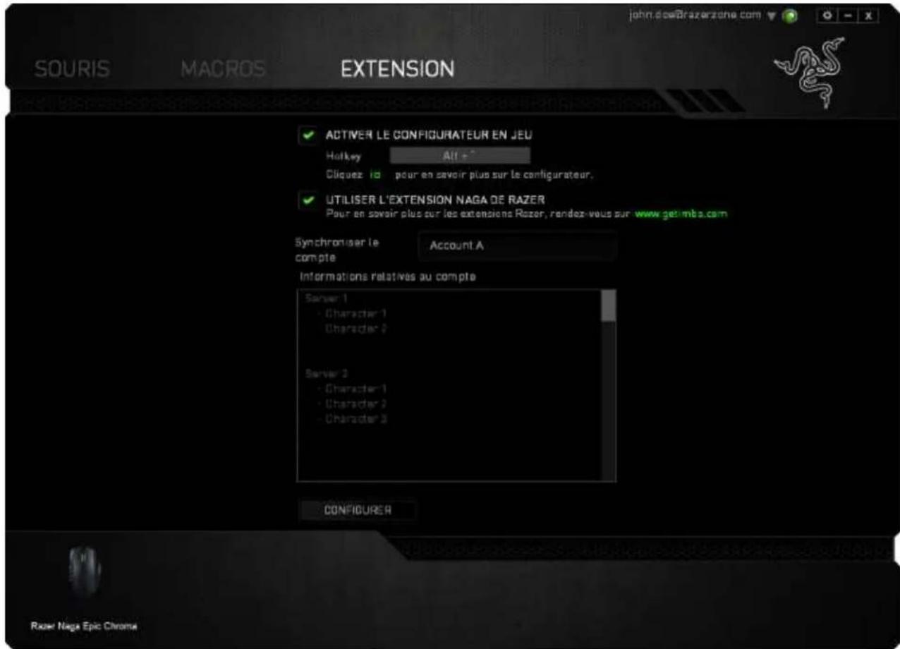 RAZER Naga Epic Chroma - ONGLET EXTENSION - 3