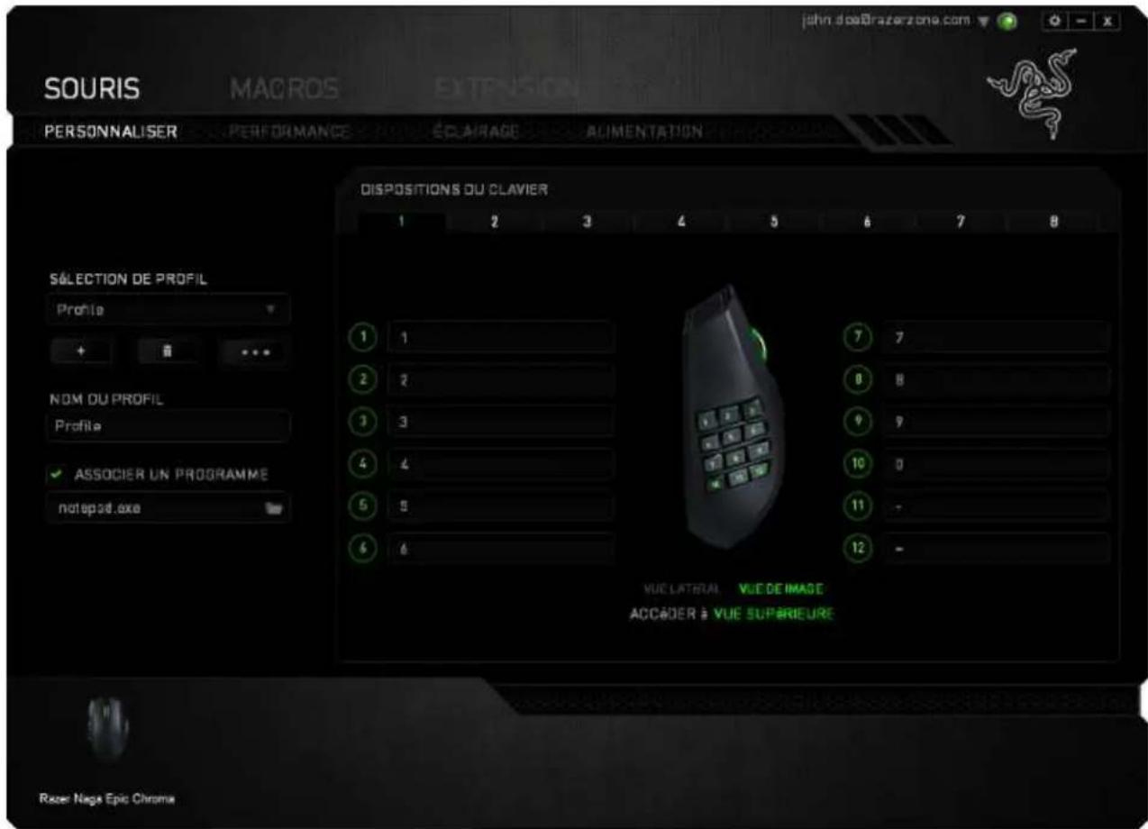RAZER Naga Epic Chroma - Vue latérale - 1