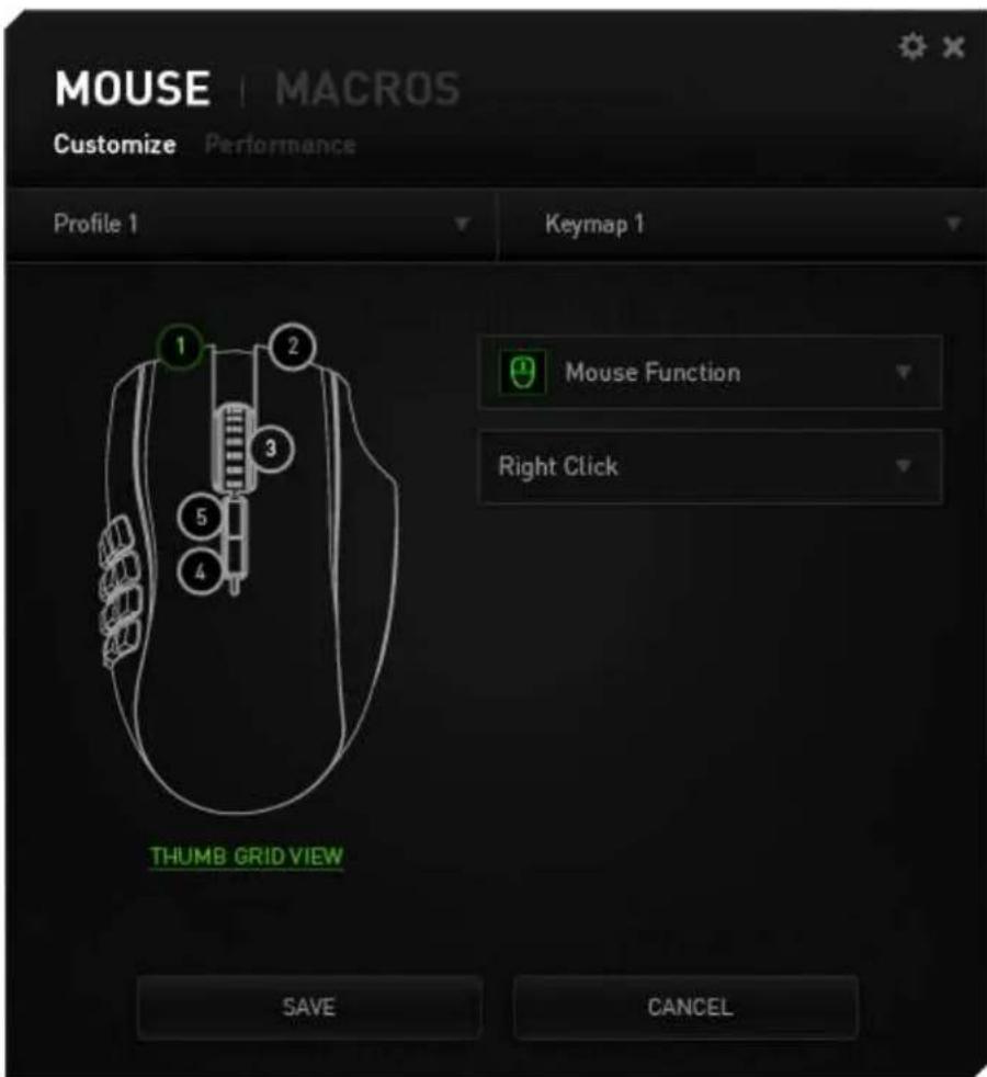 RAZER Naga Epic Chroma - Vue de dessus - 1