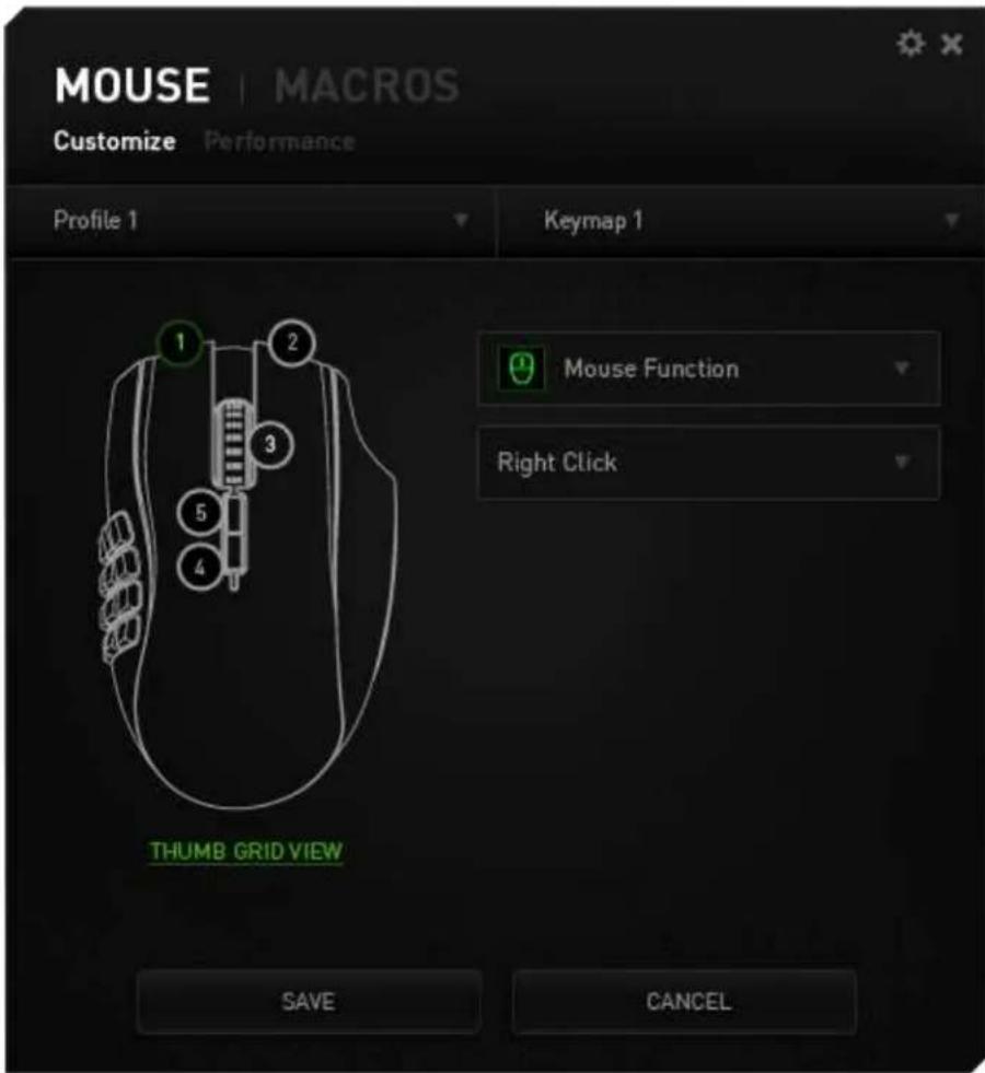 RAZER Naga Epic Chroma - DISPOSITION DU CLAVIER - 1