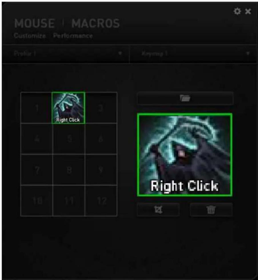 RAZER Naga Epic Chroma - Icônes d'affichage des 12 boutons déportés sous le pouce - 2