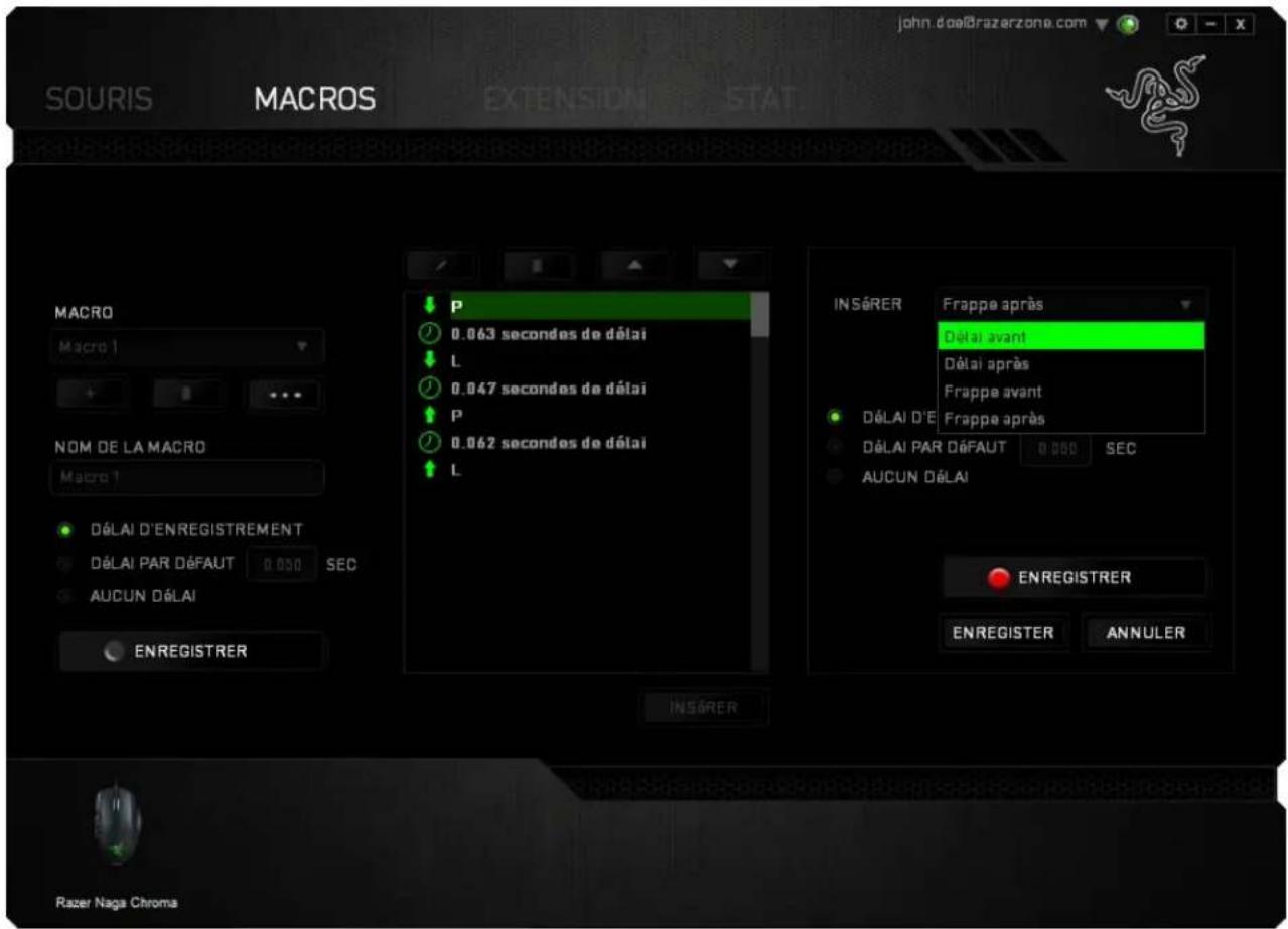RAZER Naga Chroma - ONGLET MACROS - 7