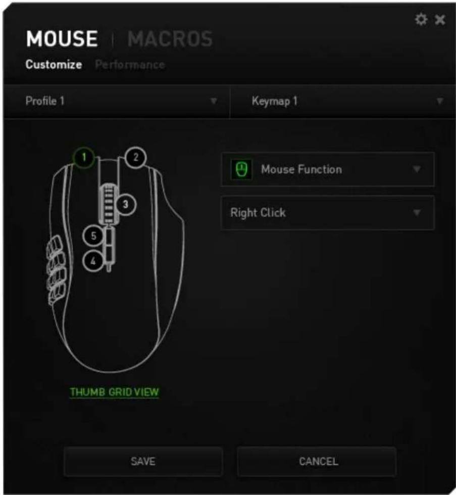 RAZER Naga Chroma - DISPOSITION DU CLAVIER - 1