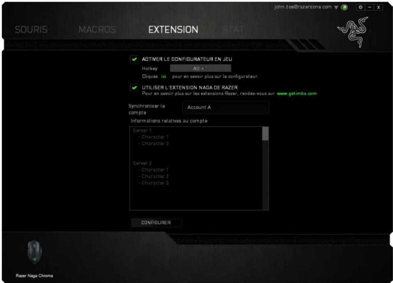 RAZER Naga Chroma - ONGLET EXTENSION - 3