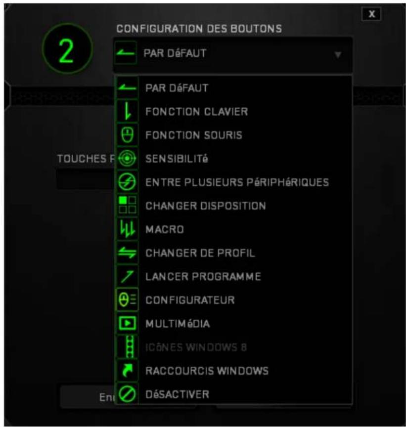 RAZER Naga Chroma - Menu D'affectation Des Touches - 1