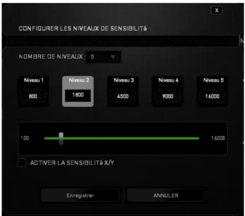 RAZER Naga Chroma - Activer la sensibilité X-Y - 1