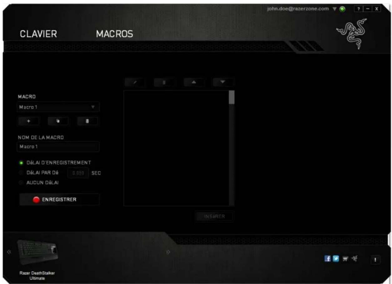 RAZER DeathStalker Ultimate - ONGLET MACROS - 3