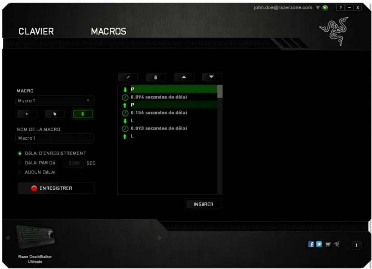 RAZER DeathStalker Ultimate - ONGLET MACROS - 4