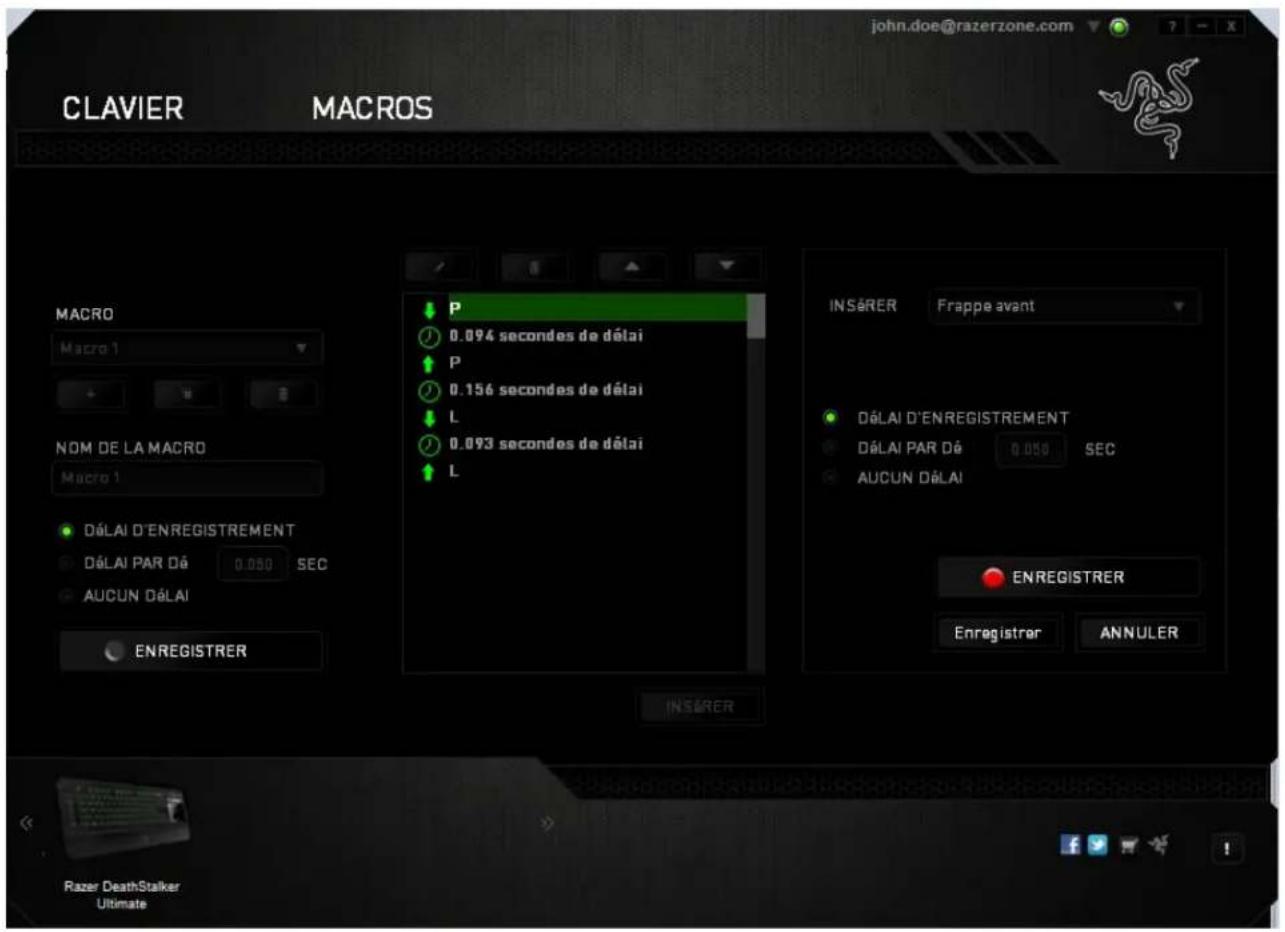 RAZER DeathStalker Ultimate - ONGLET MACROS - 5