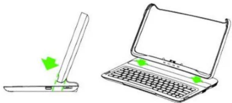 RAZER Edge Keyboard Dock - ATTACHER VOTRE RAZER EDGE - 2