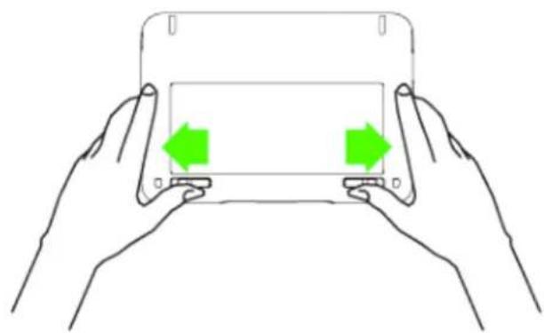 RAZER Edge Keyboard Dock - INSTALLATION DE LA BATTERIE LONGUE DURÉE - 1