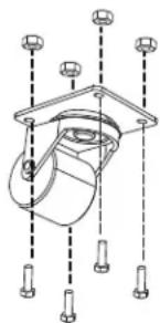 Tripp Lite CS16AC - Optional Casters - 1