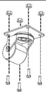 Tripp Lite CS16AC - Roulettes facultatives - 1