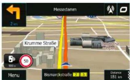BLAUPUNKT TravelPilot 74² - Startup screen: the Navigation menu - 2