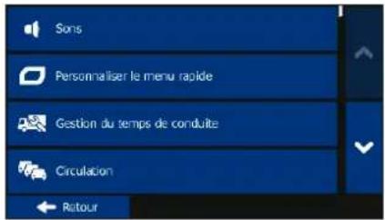 BLAUPUNKT TravelPilot 74² - Menu Réglages - 1