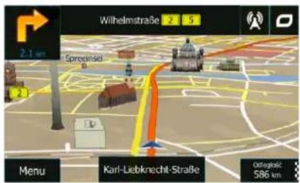 BLAUPUNKT TravelPilot 74² - Ekran Mapa - 1