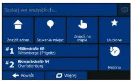 BLAUPUNKT TravelPilot 74² - Menu Cel trasy - 1