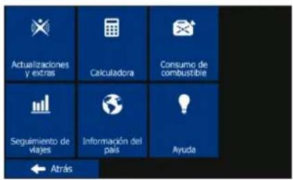 BLAUPUNKT TravelPilot 74² - Menú Más - 1