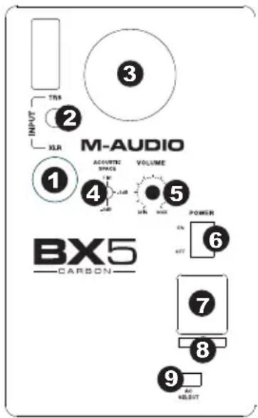 M-AUDIO BX5 Carbon - Face arrière - 1
