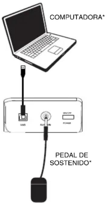 M-AUDIO Keystation 49es - Diagrama de conexión - 1