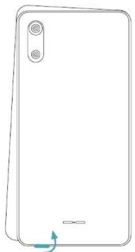 WIKO Sunny 5 Lite - - Inserção dos cartões SIM 2 SIM - 1