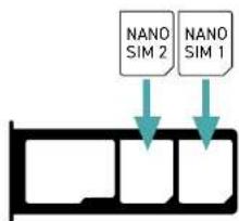 WIKO Power U10 - - Inserting the SIM cards - 2 SIM - 3