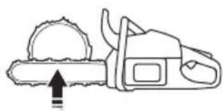 HUSQVARNA 592 XP - To cut a trunk that has support on one end - 3