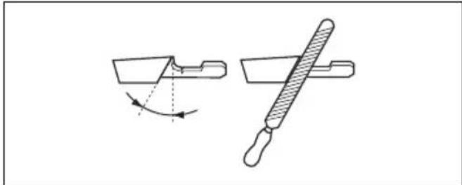 HUSQVARNA 585 - General information about how to sharpen the cutters - 2