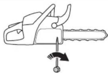 HUSQVARNA 585 - To adjust the tension of the saw chain - 3