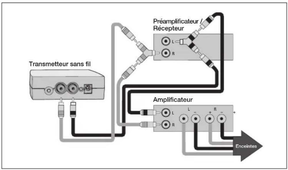 Paradigm Defiance V8 - RACCORDEMENT D'UN TRANSMETTEUR SANS FIL DEFIANCE WT (vendu séparément): Defiance V10/V12 UNIQUEMENT (suite) - 1