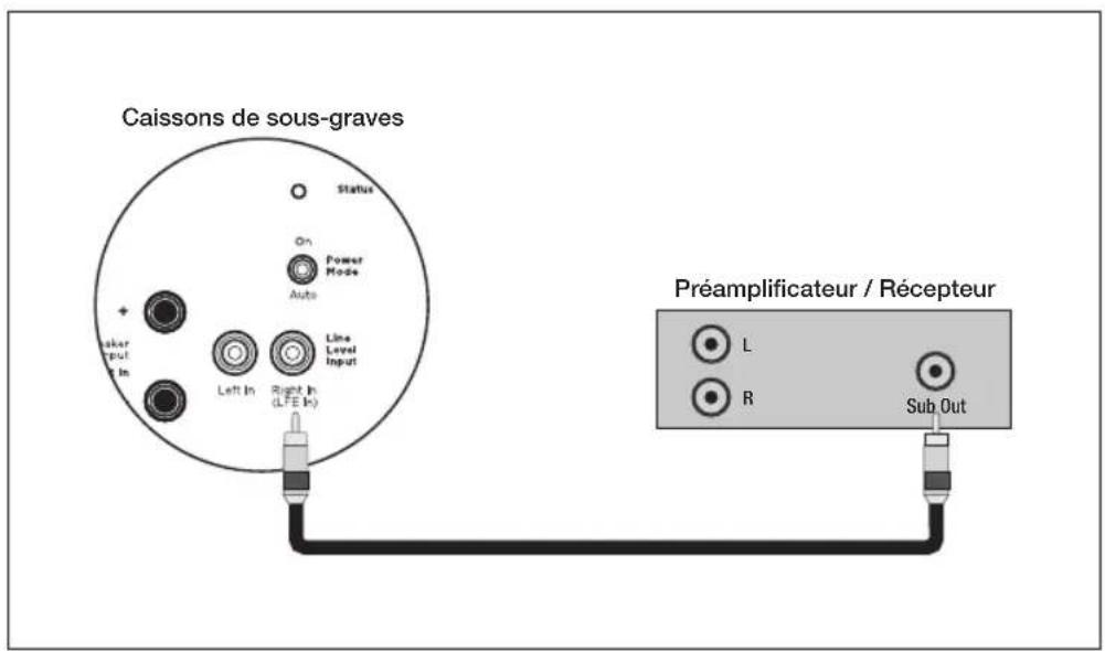 Paradigm Defiance V12 - Line Level Input (Entrée niveau de ligne) (LFE) — Recommandé - 1