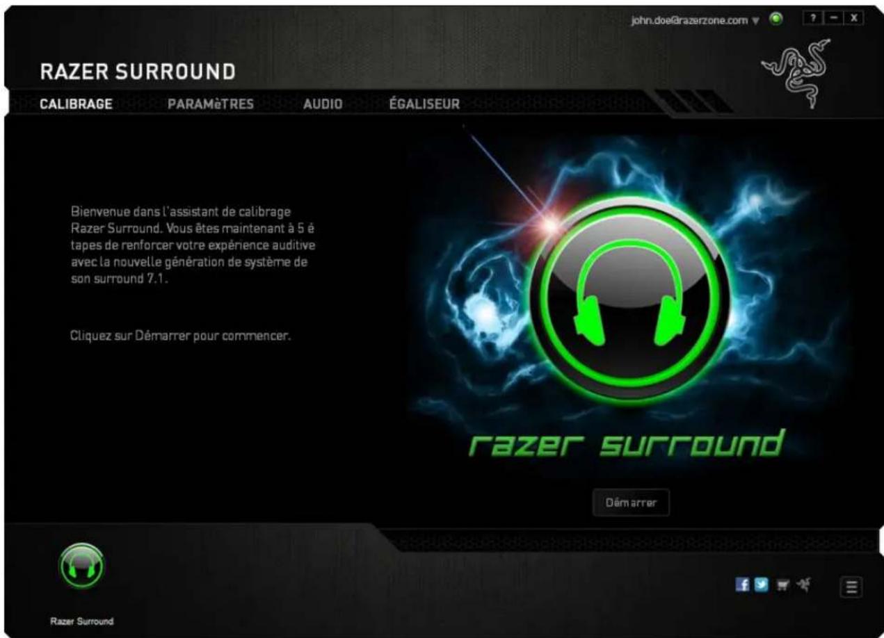 RAZER Surround Pro - CALIBRER VOTRE APPAREIL AUDIO EN UTILISANT L'ASSISTANT DE CALIBRAGE - 1