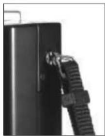 LEICA Digilux 1 - Attaching the wrist strap - 1