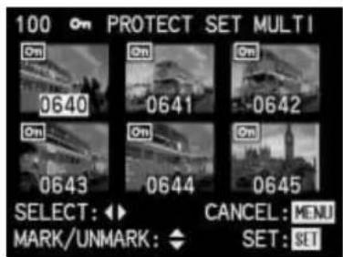 LEICA Digilux 1 - Protecting several pictures on the memory card - 2