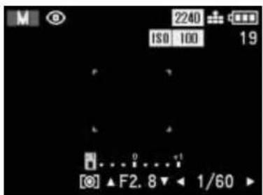 LEICA Digilux 1 - Taking photographs with manual shutter speed and aperture settings M - 1