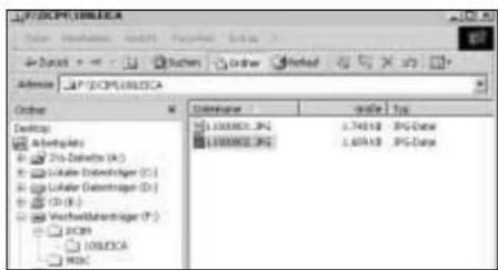 LEICA Digilux 1 - Data structure on the memory card - 1