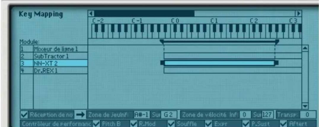 PROPELLERHEAD Reason 6.0 - Affectation des touches aux modules instrumentaux - 1