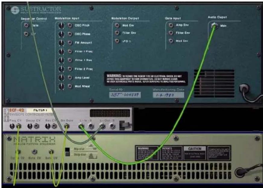 PROPELLERHEAD Reason 6.0 - Filtre contrôle par pattern : exemple - 1