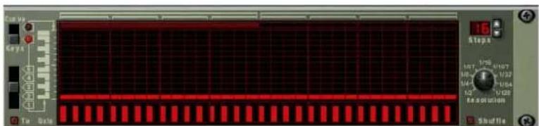 PROPELLERHEAD Reason 6.0 - Assurez-vous que le bouton situé à gauche de la fenêtre de pattern est réglé sur « Notes » - 1