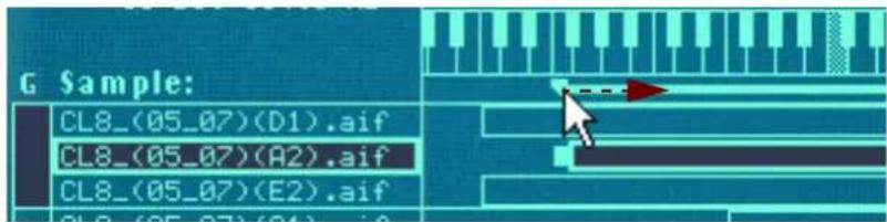 PROPELLERHEAD Reason 6.0 - En déplaçant les poignées de limites dans la zone de barre - 3