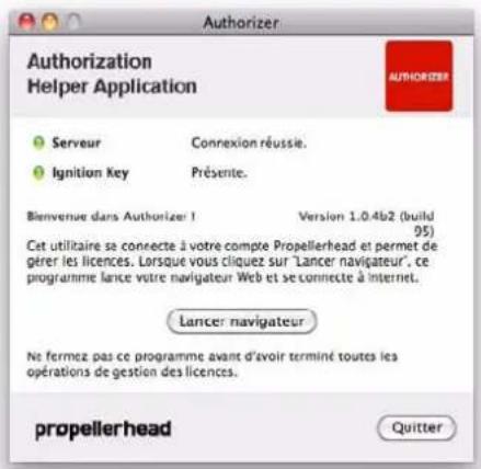 PROPELLERHEAD Reason 6.0 - Cliquez sur le bouton Enregistrement et autorisation. - 2