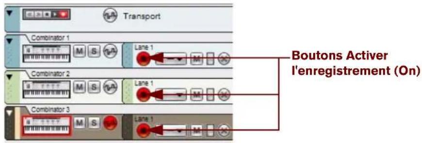 PROPELLERHEAD Reason 6.0 - Activation de l'enregistrement de plusieurs pistes instrumentales - 1