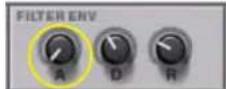 PROPELLERHEAD Reason 6.0 - Enveloppe de filtré - Attaque - 1